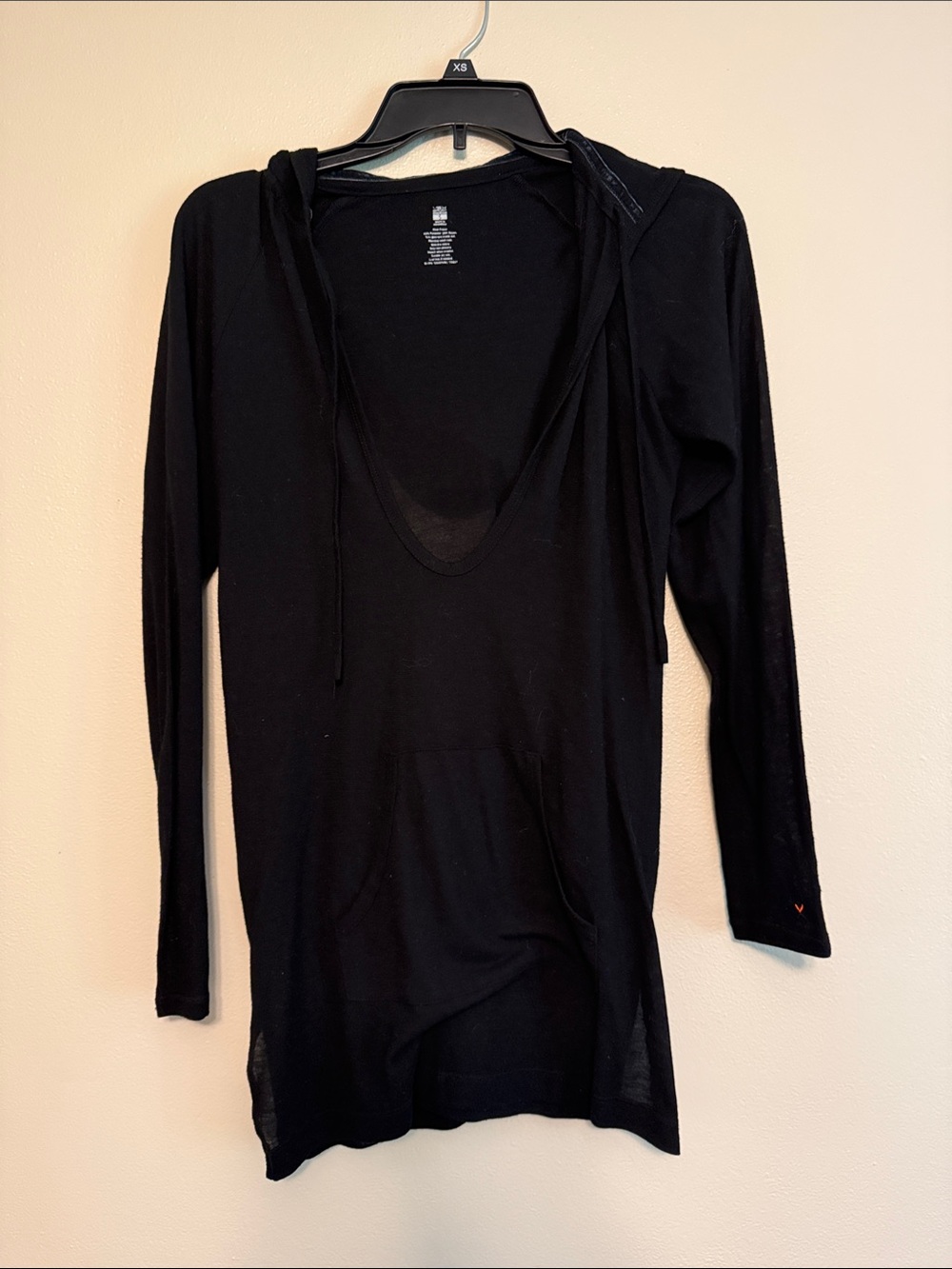 VSX Black Tunic with Orange Accent Logo